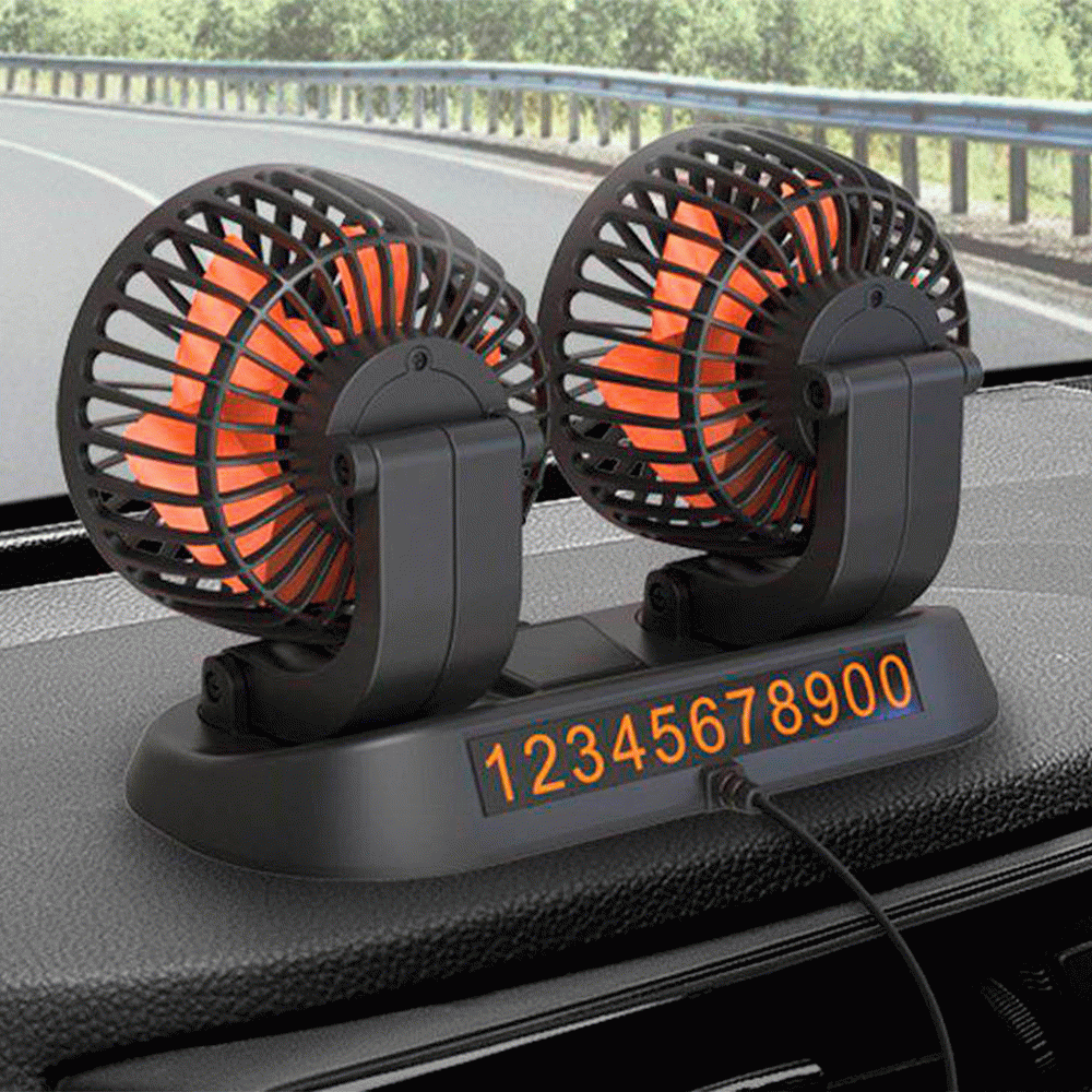 ❄️ Ventilador Doble Para Auto 🍃