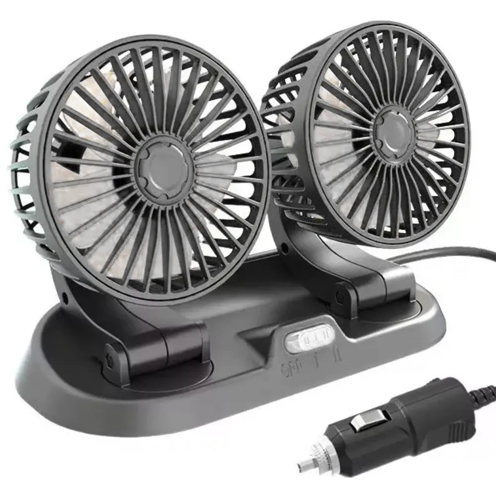 ❄️ Ventilador Doble Para Auto 🍃