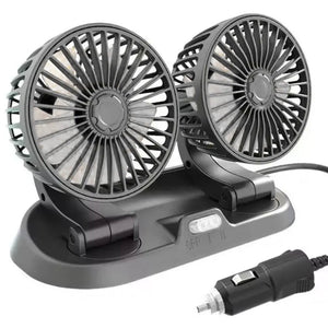 ❄️ Ventilador Doble Para Auto 🍃