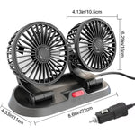 ❄️ Ventilador Doble Para Auto 🍃